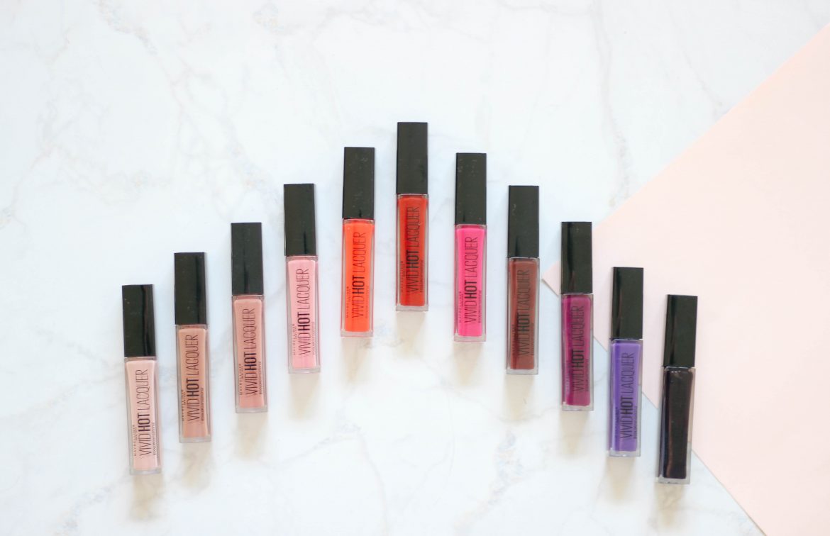 Maybelline Review – Vivid Hot Lacquer, Master Bronze & Blush Palette + The Colossal Big Shot Mascara
