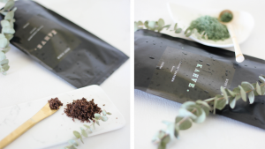 Kahve Skin Body Scrub - Organic, natural body scrub - coconut matcha, coffee cinnamon