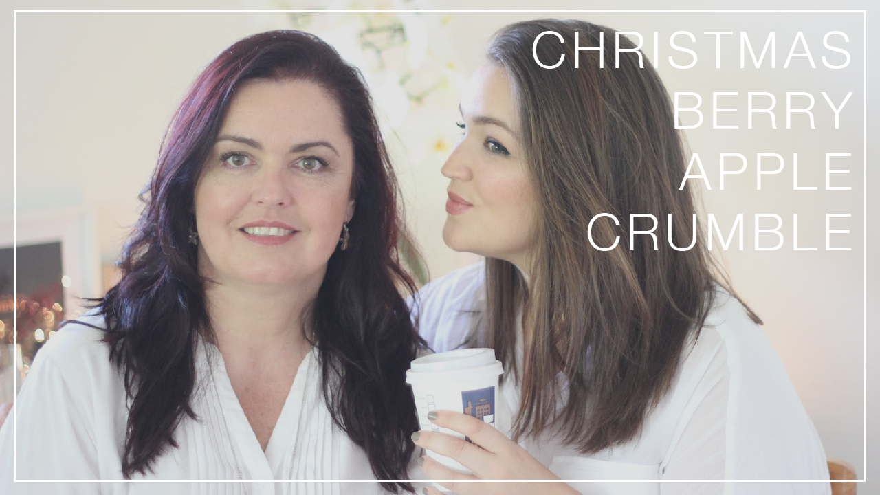 CHRISTMAS Berry & Apple Crumble with Mom