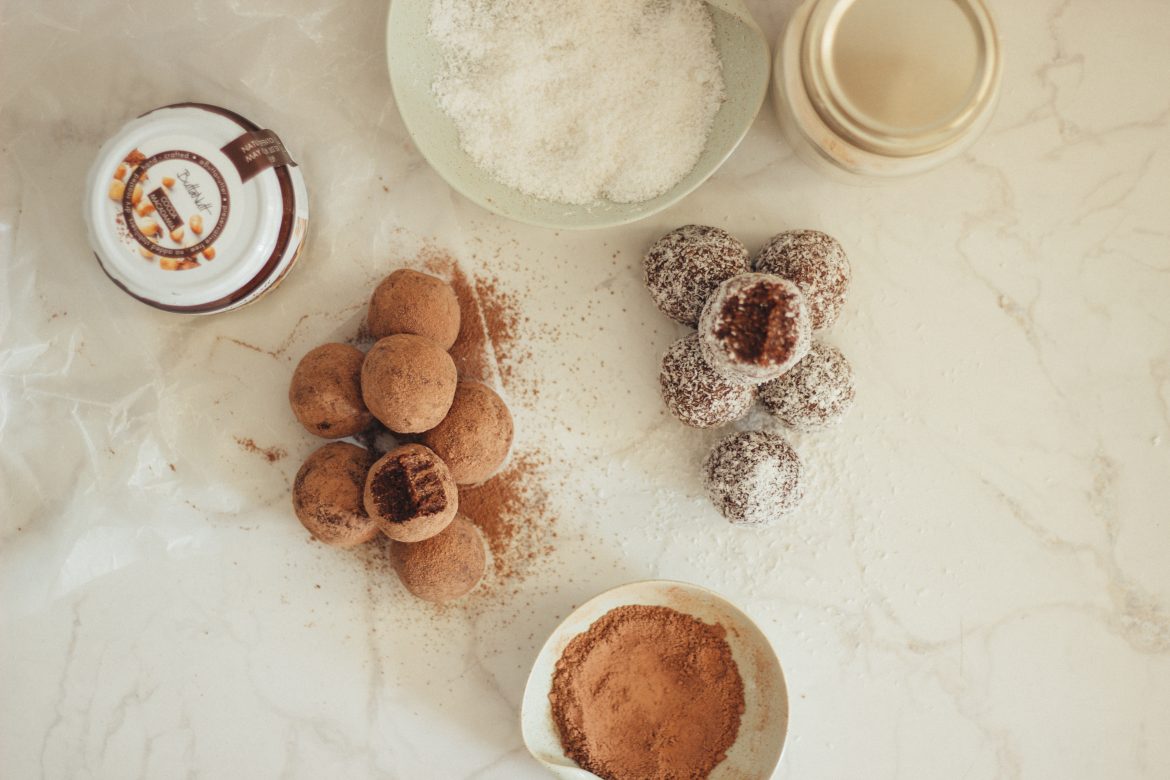 Coconut, Maca & Cacao Date Balls